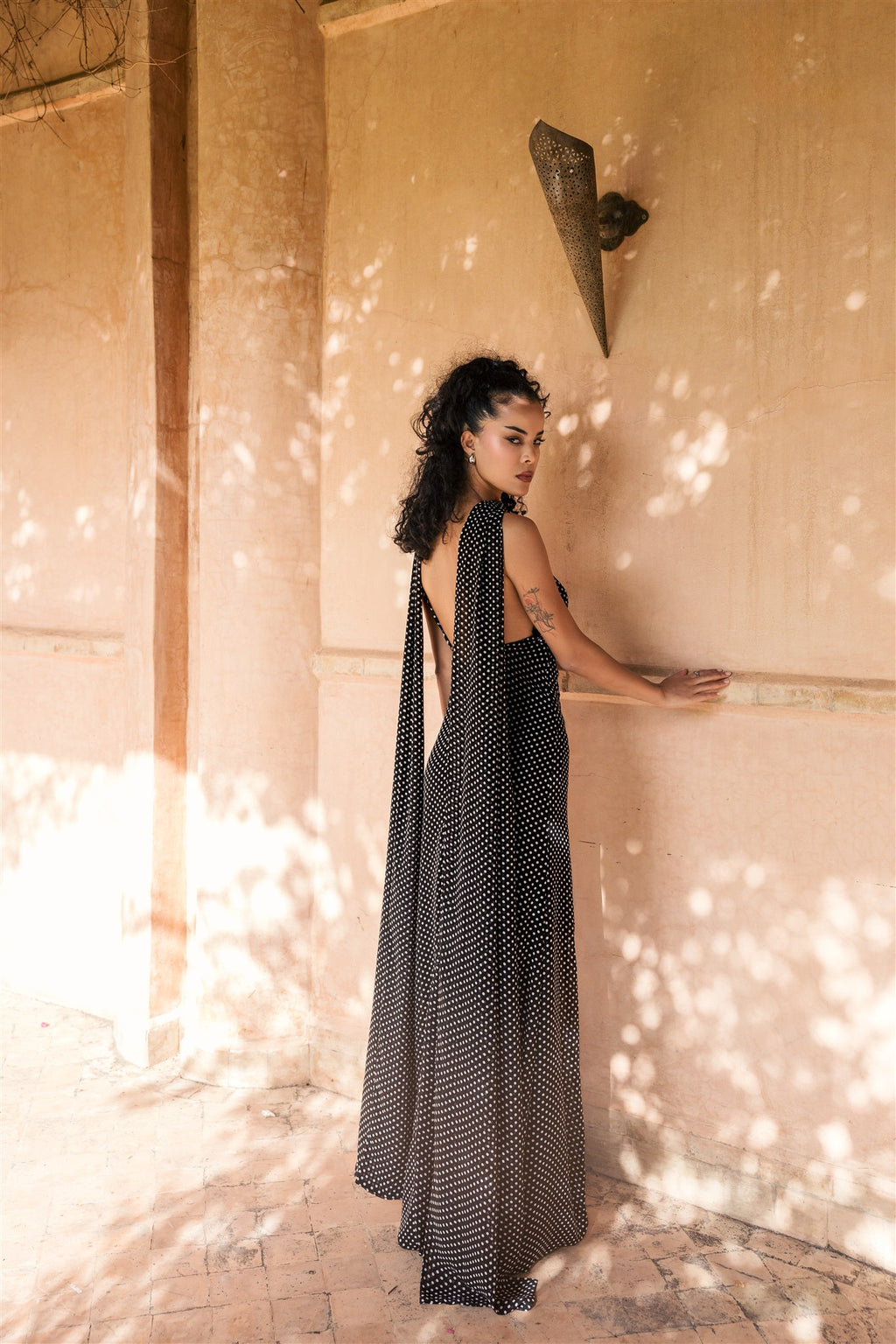 The Riviera Halter Dress in Black